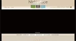 Desktop Screenshot of nicksplaceandco.com